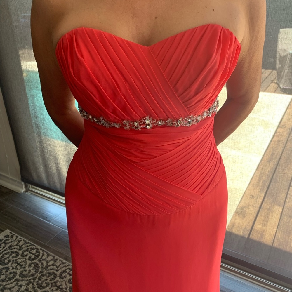 Marys Modern Maids Coral evening dress size 8
